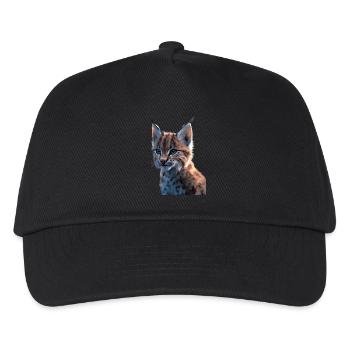 Lynx Wildcat Big Cats Cats Cute Lynx - Kids’ Baseball Cap - black - Front