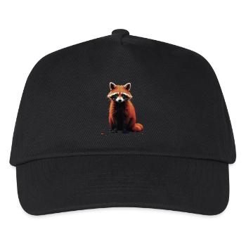 Raccoon Motif Animal Lover Art Artwork - Kids’ Baseball Cap - black - Front