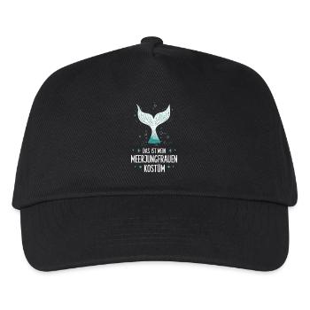Das ist mein Meerjungfrauen Kostüm - Kinder Basecap - Schwarz - Vorne