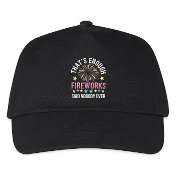 Pyrotechniker Feuerwerk Pyrotechnik - Kinder Basecap - Schwarz - Vorne