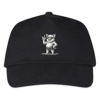 Funny Retro Rock Concert Heavy Metal Festival - Kids’ Baseball Cap - black - Front