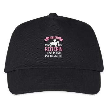 Beware of the rider - Kids’ Baseball Cap - black - Front