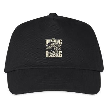 Your hoof beat - Kids’ Baseball Cap - black - Front