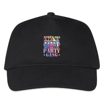 Apres Ski Party Gang Einhorn - Kinder Basecap - Schwarz - Vorne