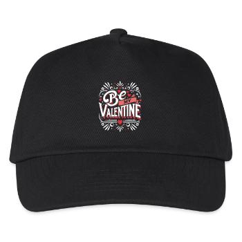 Be my Valentine - Liebe - Geschenk - Kinder Basecap - Schwarz - Vorne