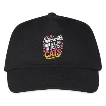 Introvertierter asozialer introvertierter - Kinder Basecap - Schwarz - Vorne