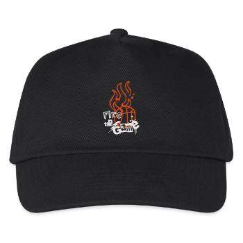 Basketball Basketballer - Kinder Basecap - Schwarz - Vorne