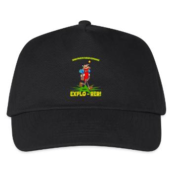 Explo-rer Funny Adventures Randonneur et Excursion - Casquette de baseball Enfant - noir - Devant