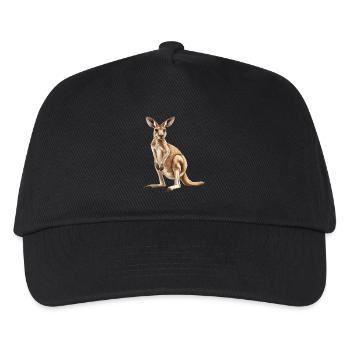 Kangaroos Kangaroo - Kids’ Baseball Cap - black - Front