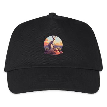 Kangaroos Kangaroo - Kids’ Baseball Cap - black - Front