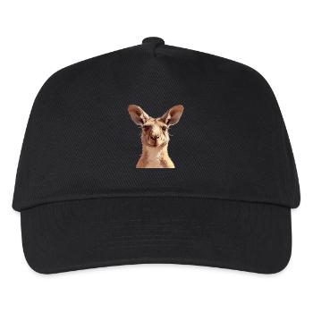 Kangaroos Kangaroo - Kids’ Baseball Cap - black - Front