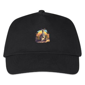 Kangaroos Kangaroo - Kids’ Baseball Cap - black - Front