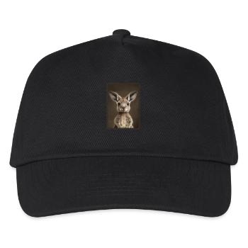 Kangaroos Kangaroo - Kids’ Baseball Cap - black - Front