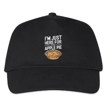 Apple Pie Saying Funny Apple Pie Gift - Kids’ Baseball Cap - black - Front