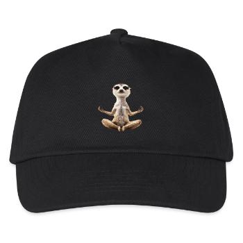 Erdmännchen - Kinder Basecap - Schwarz - Vorne