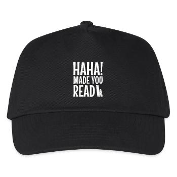 Haha Made You Read 2 - Kinder Basecap - Schwarz - Vorne