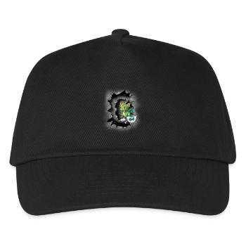Baby Drache Eierschale Kind Kinder Geburt Ei - Kinder Basecap - Schwarz - Vorne
