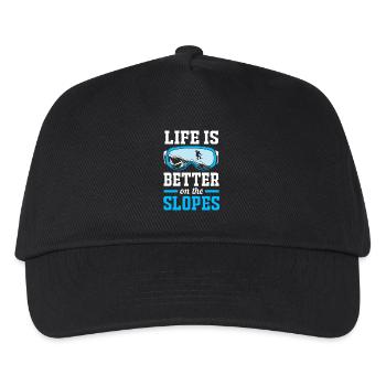 Snowboard Snowboarding Snowboard Holidays Snowboarders - Kids’ Baseball Cap - black - Front