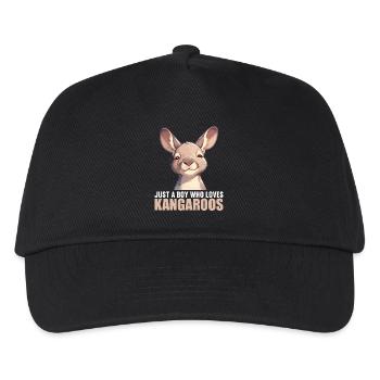 Kangourous Kangourou - Casquette de baseball Enfant - noir - Devant
