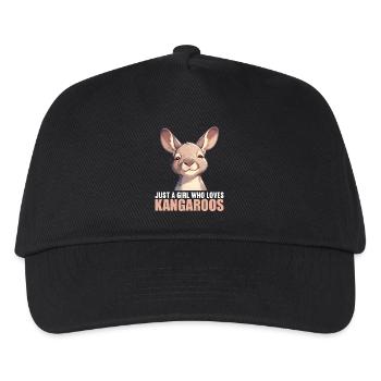 Kangaroos Kangaroo - Kids’ Baseball Cap - black - Front