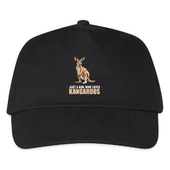 Kangaroos Kangaroo - Kids’ Baseball Cap - black - Front