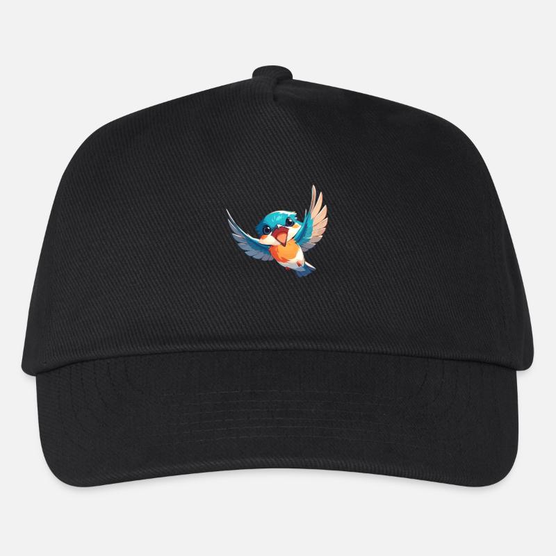 Eisvögel Eisvogel - Kinder Basecap - Schwarz