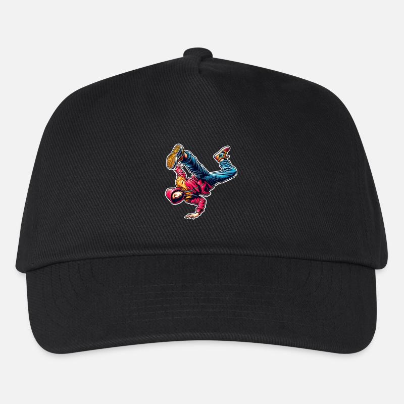 Breakdance - Kinder Basecap - Schwarz