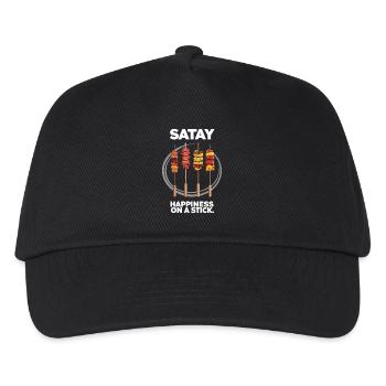 Satay Happiness On A Stick - Kids’ Baseball Cap - black - Front