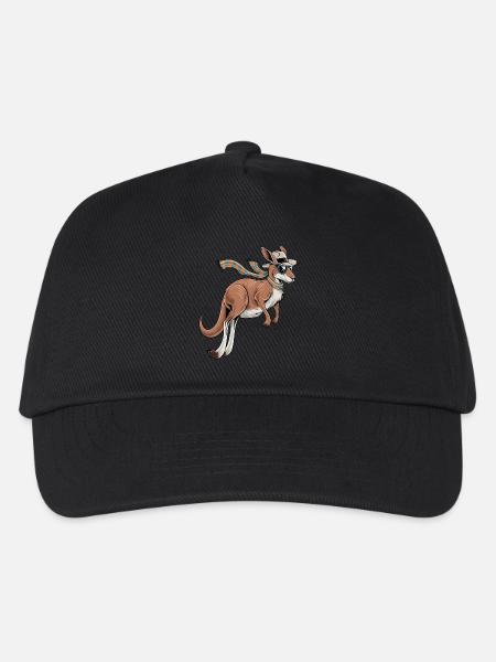 Stylish Kangaroo - Kids’ Baseball Cap - black