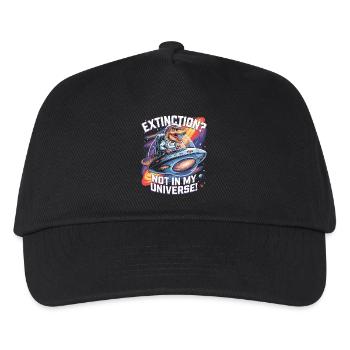 Extinction? Not in My Universe - Dino Astronaut - Kids’ Baseball Cap - black - Front