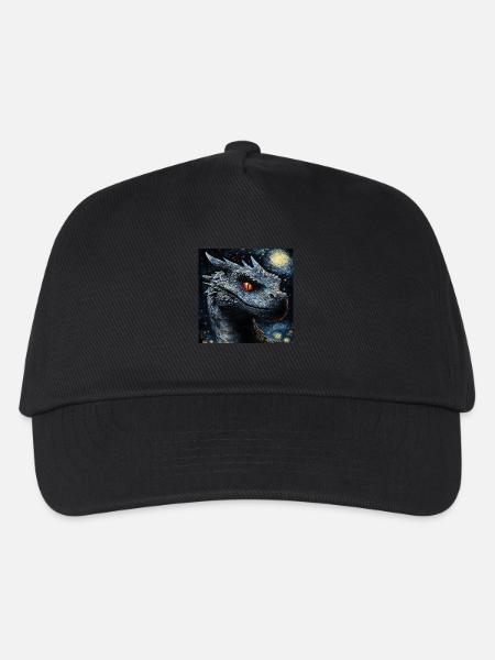Drachen - Kinder Basecap - Schwarz