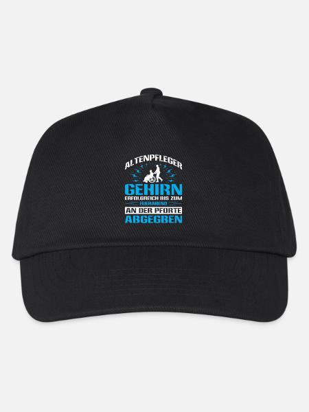 Altenpfleger Geschenk Altenpflege Pflegefachkraft - Kinder Basecap - Schwarz