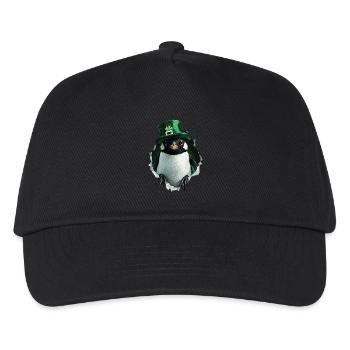 St. Patrick Pinguin - Kinder Basecap - Schwarz - Vorne
