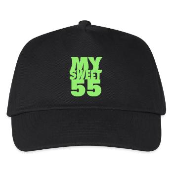 Sweet 55 - Kids’ Baseball Cap - black - Front