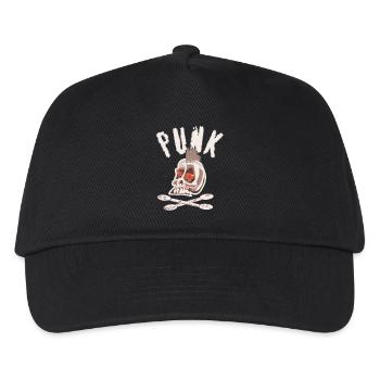 Punk - Kinder Basecap - Schwarz - Vorne