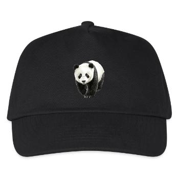 Panda - Kinder Basecap - Schwarz - Vorne
