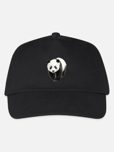 Panda - Kinder Basecap - Schwarz