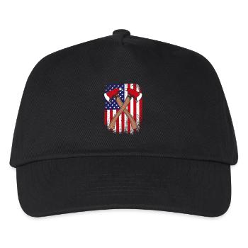 Pompier Pompier - Casquette de baseball Enfant - noir - Devant