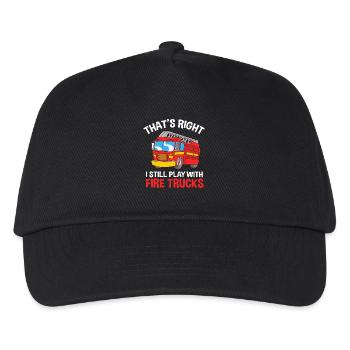 Pompier Pompier - Casquette de baseball Enfant - noir - Devant
