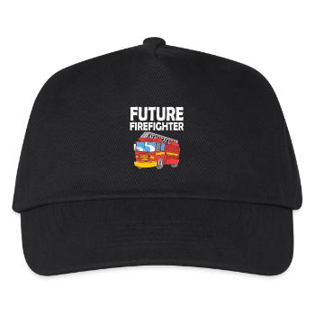 Pompier Pompier - Casquette de baseball Enfant - noir - Devant