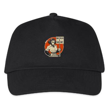 Gorille avec un bouclier : la liberté d’expression vendue - Casquette de baseball Enfant - noir - Devant