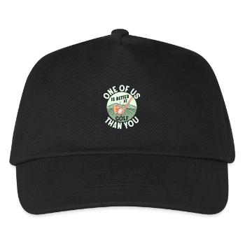 L’un d’entre nous est meilleur au golf que votre passe-temps de golfeur - Casquette de baseball Enfant - noir - Devant