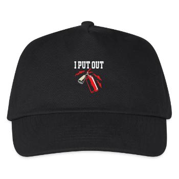 Pompier Pompier - Casquette de baseball Enfant - noir - Devant