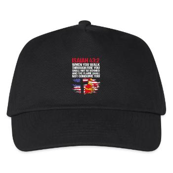 Pompier Pompier - Casquette de baseball Enfant - noir - Devant