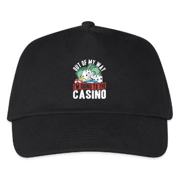 Out of My Way aller au casino Gambler Gift - Casquette de baseball Enfant - noir - Devant