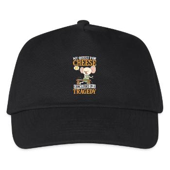 Fromage bleu Brie Ma recherche de fromage - Casquette de baseball Enfant - noir - Devant
