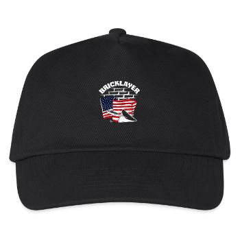 Maurer American Pride Flag Design - Kids’ Baseball Cap - black - Front