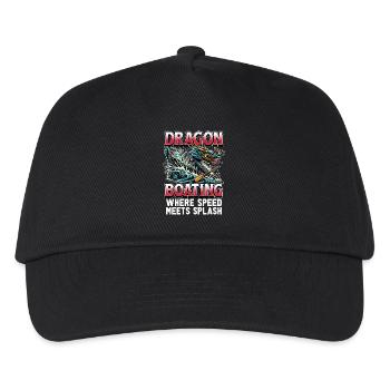 Dragon Boating Where Speed Meets Water Sports - Kids’ Baseball Cap - black - Front