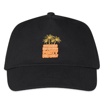 Urlaub Curacao - Kinder Basecap - Schwarz - Vorne