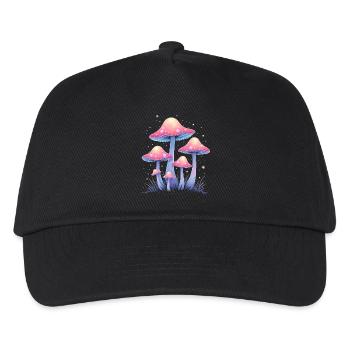 Magic Mushrooms - Mystical Forest Art - Kids’ Baseball Cap - black - Front